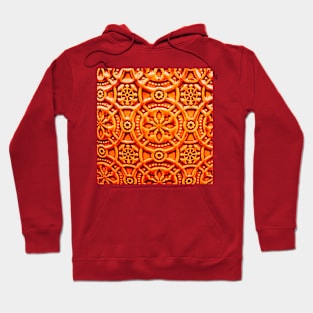 A Pattern In Orange Hoodie